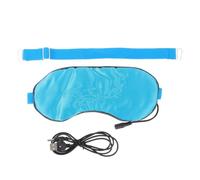 ROMISBABA USB Steam Eye Mask for Sleeping Light Blocking Cover, Comfortable Blindfold Sleeping Patch for Travel and Home Use, Soothing Warm Compress Eye in Blue