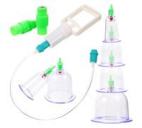 ROMISBABA Vacuum Cupping Cups Set Thickened Suction Pump, Foam Packed Cupping Therapy Tool for Body Massage, Home Use Healthy Beauty Equipment