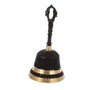 ROMISBABA Vintage Copper Handheld Bell for Adults Retro Call Bell with Craftsmanship Restaurant Door Calling Decorative and Artistic Design
