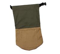 ROMISBABA Vintage Style Oil Lantern Storage Bag Lightweight Canvas Tote for Outdoor Camping and Travel Portable Dustproof Kerosene Lamp Organizer with Spacious Interior in Green and Brown