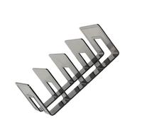 ROMISBABA Vintage Transparent Desktop Book Organizer Rack Creative Book Stands Four-section Design Space-saving Office and Student Desk Storage Magazines Files