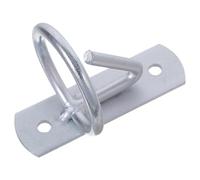 ROMISBABA Wall Mounted Equestrian Bucket Hooks 2 Pack Silver Iron with Screws Efficient Organization Versatile Application for Barns and Bridle Storage Solutions