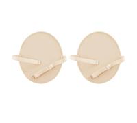 ROMISBABA Washable Underarm Sweat Pads 1 Pair, Small Size Sweat Block Absorbent Pads Made of 95% Polyester and 5% Elastic Fabric for Daily Use and Traveling in Summer, Khaki Colour