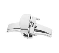ROMISBABA Watch Band Add a Sense of Luxury Stainless Steel and Clasp Double Push Button Deployment Buckle 20mm Width, Sturdy General Style Replacement Clasp to Prevent Wear