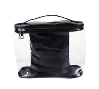ROMISBABA Waterproof Cosmetic Bag Travel Toiletry Pouch with Double Zipper, Portable PVC Splash-Proof Makeup Storage Bag Suitable for Outdoor and Travel Use
