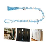 ROMISBABA Wear Resistant Dog Training Door Bell with Hanging Rope Easy to Install Pet Doorbell for Communication and Outing Signals Prevents Loss and Accidental Escapes Suitable for Dog