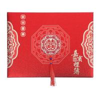 ROMISBABA Wedding Guestbook for Wedding Party Supplies Chinese Style Paper Guest Book Vintage Design Treasured Keepsake and Decoration