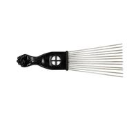 ROMISBABA Wide Tooth Hair Detangling Comb Abs and Aluminum Handle for Styling and Salon Use, Black Rake Comb Designed to Headache and Smooth Hair