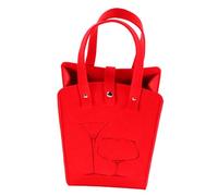 ROMISBABA Wine Bottle Carrier Bag Reusable Felt Tote for Wine Storage Double Bottle Present Bag for Events and Gifting Comfortable Handle