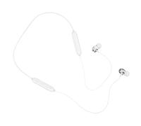ROMISBABA Wireless Dual Handle Halter Earphones with Magnetic Neckband Lightweight Sweatproof Stereo Earpiece for Running Gym Biking Comfortable Secure Fit with Hour Playtime White