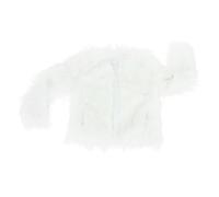 ROMISBABA Women LED Light Up Faux with LED Lights White Xxl Winter Outwear for Christmas Halloween Party and Stage Performance Easy to Wear Nightclub Jacket