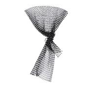 ROMISBABA Women Mesh Veil Headband Hollow Veil Elastic Hair Decor Black One Size for Outdoor Festival and Party