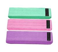 ROMISBABA Womens Resistance Bands for Exercise Yoga Straps in Pink Purple Green for Muscle Activation Weight Loss and Flexibility Training