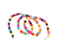 ROMISBABA Wood Beads Bird Revolving Ladder for Parrots Colorful Climbing Swing Exercise for Cage Birds and African Grey Parrot Perches