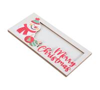 ROMISBABA Wooden Christmas Money Holder Snowman Decor Compact Card Cash Wallet for Holiday Party Favors Portable Festive Wooden Craftsmanship Organizer for Xmas Celebrations