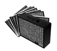 ROMISBABA Wooden Coin Bank with Large Capacity and Stylish Home Decor Design, Coin Storage Jar Suitable for Adults, Unique Piggy Bank for Saving Money and Setting Savings Goals