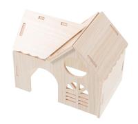 ROMISBABA Wooden Hamster Nest Hideout for Toys Guinea Pig House Boredom Breaker Paw Hut Guinea Pig Hideout