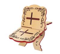 ROMISBABA Wooden Quran Book Stand Holder for Desk Reading Convenient Storage and Easy Installation, Elegant Temple Book Stand for Home or Office Use