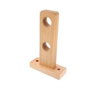 ROMISBABA Wooden Shower Curtain Rod Bracket Beech Support Holder for Bathroom Home Office Hotel Stylish Rod Rack Accessory Easy Install and Wear Resistant