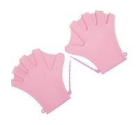 ROMISBABA Wrist Finger Thumb Swimming Gloves Women Gear Light Swimming Training Equipment Swim Hand Cover Paddle Bionic Neoprene Arena Fins Silica Gel Pink