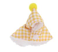 ROMISBABA Yellow Plush Parrot Winter Jacket Soft Thick Fabric Pet Cape Warm Protection and Gentle on Skin for Outdoor Activities