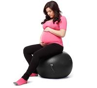 ROMIX Pregnancy Ball, 65cm Exercise, Yoga and Swiss Ball with Pump, Anti-Burst Birthing Ball for Pregnancy, Labour Stability, Maternity and Postpartum Recovery, Fitness, Gym, Yoga, Workout, Therapy