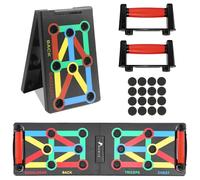 ROMIX Push Up Board, Foldable Press Up Board For Men And Women, ABS, 200kg | Portable Upper Body Trainer For Chest, Back, Triceps, Shoulders And Core, Home Workout, Strength Training, Heavy Duty ABS