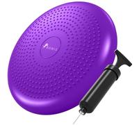 ROMIX Wobble Cushion, 34CM Inflatable Air Stability Cushion Balance Board with Pump, Non-slip Balance Disc Sitting Posture Trainer Wiggle Seat for Home Office Chair, Physio Therapy