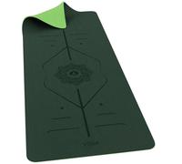 ROMIX Yoga Mat Pro Ultra Grip, Non Slip TPE 6mm Premium Exercise Mats with Alignment Line and Carry Straps, Lightweight, Pilates Mat for Home Fitness Workout, Gym, Yoga for Men and Women (Lime)