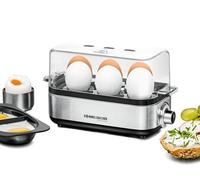 Rommelsbacher ER 600 Egg cooker, Plastic, Stainless Steel/Black