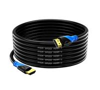 Rommisie 4K/60HZ HDMI Cable 12M (HDMI 2.0,18Gbps) Ultra High Speed Gold Plated Connectors,Ethernet Audio Return,Video 4K,FullHD1080p 3D Compatible with Blu-Ray,TV, Playstation, PS3, PS5, PC, HDTV