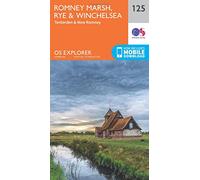 Romney Marsh, Rye & Winchelsea Map | Tenterden & New Romney | Ordnance Survey | OS Explorer Map 125 | England | Walks | Hiking | Maps | Adventure