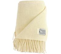 Romney Marsh Wools Copperhurst British Soft Wool Throw in Ivory | Size: 145 cm x 90 cm Romney Marsh Wools Ivory 145 cm x 90 cm