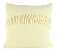 Romney Marsh Wools Fostum British Soft Wool Cushion, Pearl Drop Design in Ivory | Size: 50 cm x 50 cm Romney Marsh Wools Ivory 50 cm x 50 cm
