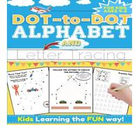 Romney Nelson Dot-to-Dot Alphabet & Letter Tracing for Kids Ages 4-6: A Fun Romney Nelson Multicolor