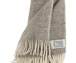 RomneyMarshWools Romney Sheep Blanket/Throw - Marsh Fern