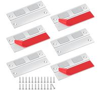 Romon Catch-6Pcs Catch Magnets for Cabinet Doors, Silver