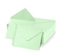 Romon Envelopes Small Kraft Paper Envelopes 120 g/m² Envelope Birthday Cards for Christmas Cards Invitations Wedding Invitations Pack of 50