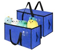 Romon Extra Large Moving Bags, 2 Pieces Space-Saving Bags Waterproof Boxes with Strong Handles Duffel Travel Storage Boxes for Storing Objects Duvets Clothes Change Season