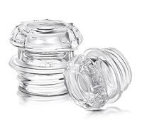 Romooa 2 Pcs Coffee Percolator Glass Top Replacement Transparent Glass Filter Knob Top for Coffee Pot Knob
