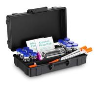 Romooa Peptide Case 3ml x 12 + 30ml BAC & Case Holds with Syringe and Cotton Compartment 3 ml Vial Storage Holder for Fridge and Injection Travel Kit, Box Only, Excluding Medicine Bottle (New Black)