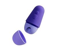 ROMP Free X Rechargeable Silicone Travel Clitoral Suction Stimulator - Purple Purple