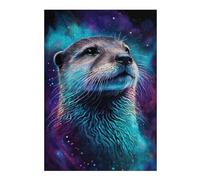 Rompecabezas 1000pcs(38x26cm) Galactic Otter Portrait Rompecabezas Para Adultos Juego De Ingenio Vacaciones En Casa Matar El Tiempo Oferta Como Regalo Para Toda La Familia 1000pcs(38x26cm)