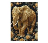Rompecabezas 1000pcs(38x26cm) Gold Elephant Rompecabezas Para Adultos Juego De Ingenio Vacaciones En Casa Matar El Tiempo Oferta Como Regalo Para Toda La Familia 1000pcs(38x26cm)