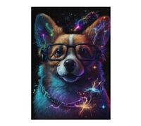 Rompecabezas 1000pcs(38x26cm) Neon Corgi Glasses Art Print -1 Rompecabezas Para Adultos Juego De Ingenio Vacaciones En Casa Matar El Tiempo Oferta Como Regalo Para Toda La Familia 1000pcs(38x26cm)