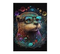 Rompecabezas 1000pcs(38x26cm) Otter Glasses Fantasy Artwork Rompecabezas Para Adultos Juego De Ingenio Vacaciones En Casa Matar El Tiempo Oferta Como Regalo Para Toda La Familia 1000pcs(38x26cm)