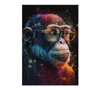 Rompecabezas 1000pcs(38x26cm) Para Adolescentes Colorful Monkey Art Print-1 Rompecabezas Para Adultos Juegos Relajantes Pero Divertidos Y Humorísticos Desafiantes De Completar 1000pcs(38x26cm)