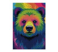 Rompecabezas 1000pcs(38x26cm) Para Adolescentes Colorful Rainbow Bear Art Print Rompecabezas Para Adultos Juegos Familiares Regalos De Cumpleaños Para Amigos Y Familiares 1000pcs(38x26cm)