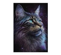 Rompecabezas 1000pcs(38x26cm) Para Adolescentes Cosmic Cat Portrait-68 Rompecabezas Para Adultos Juegos Relajantes Pero Divertidos Y Humorísticos Desafiantes De Completar 1000pcs(38x26cm)