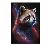 Rompecabezas 1000pcs(38x26cm) Para Adolescentes Cosmic Red Panda Art Print-2 Rompecabezas Juegos Divertidos Regalos De Decoración Perfectos Para Amigos Y Familiares 1000pcs(38x26cm)